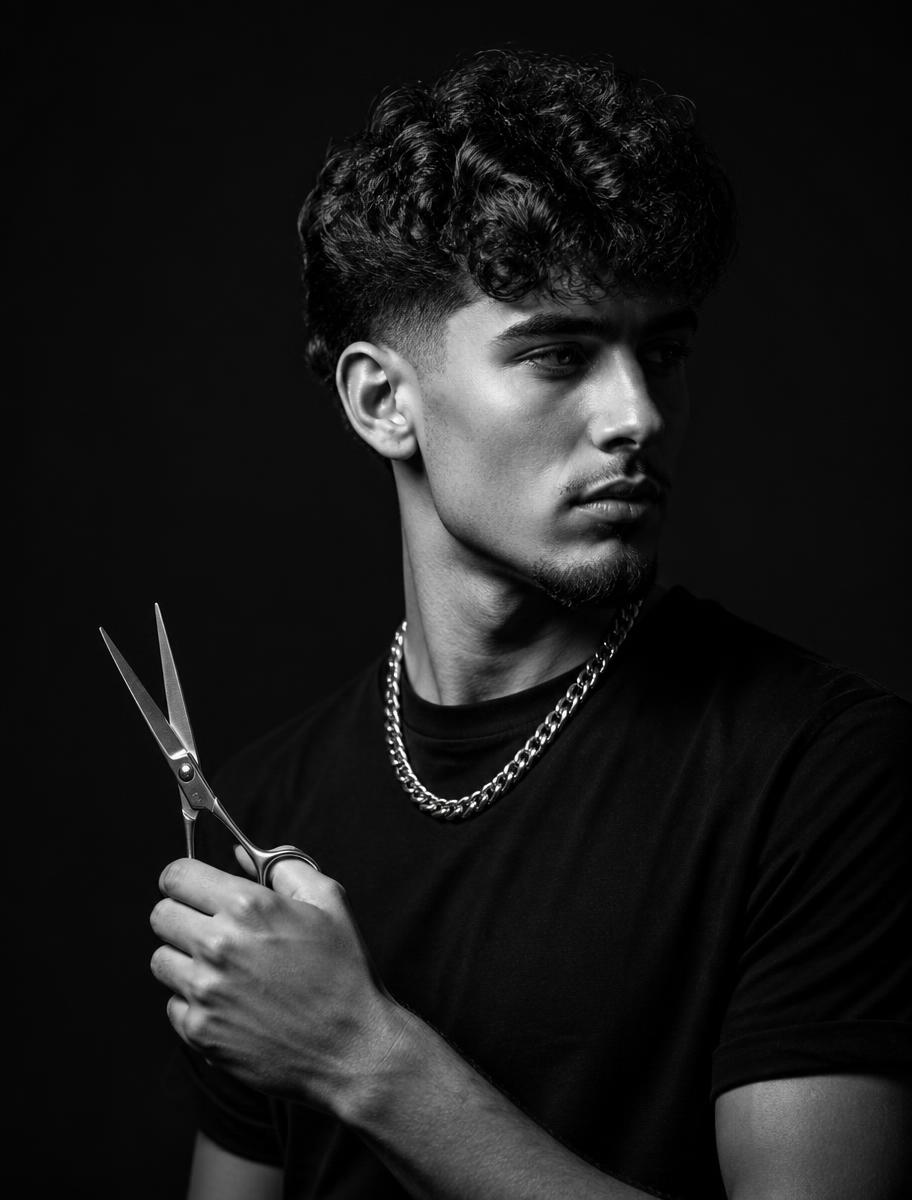 Luca, barber at The Chair